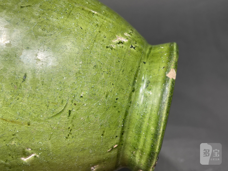 明 巩县窑贴塑宝象花蝉纹罐 - 图10